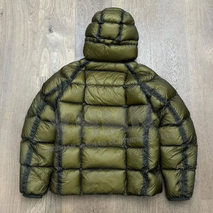 Chaqueta Acolchada de Invierno Tipo Puffer para Hombre, <span class=keywords><strong>Abrigo</strong></span> de Plumas Ligero con Capucha y Cremallera, Personalizable de Nailon y Poliéster - Product Image 3