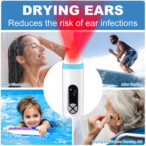 Séchoir d'oreilles rechargeable pour nageurs, éliminateur d'eau des oreilles avec deux modes de séchage, technologie d'air chaud sécurisée pour une élimination rapide de l'humidité - Product Image 5