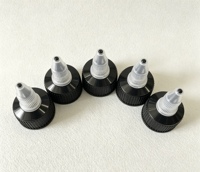 Tapa aplicadora de plástico 24/410 de 24 mm con tapas giratorias, tapa exprimible para tinta, equipada con sensor de presión y juntas de PE