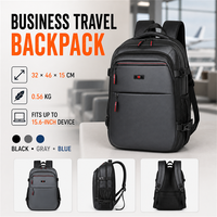 Sac à dos professionnel OEM personnalisé multi-compartiments avec compartiment pour ordinateur portable 15,6 pouces et pochette pour chariot, idéal pour les acheteurs en voyage