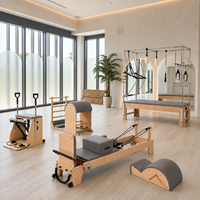 Machine de Pilates Reformer en Bois Premium, Chaise Cadillac, Correcteur de Colonne Vertébrale, Kit d'Équipement de Studio de Pilates en Promotion