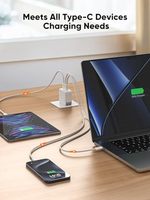Câble USB-C CableCreation Super Fast Charging 240W, 3,3 pieds, tressé, connecteur USB 3.0 Type-C 240W, conducteur en cuivre étamé, gaine TPE