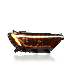 Faro a LED KGKB per VW <span class=keywords><strong>T</strong></span>-<span class=keywords><strong>Roc</strong></span> A11 2018-2020, stile High Trim, DRL 6500k, lente proiettore, Plug and Play - Product Image 2