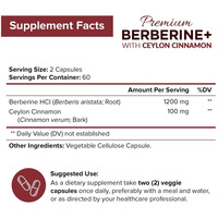 OEM/ODM Marque privée Capsules de berbérine Compléments alimentaires Supplément de berbérine Extrait de plantes et de cannelle de Ceylan pour la santé