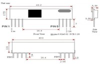 Módulo receptor inalámbrico superheterodino RF RXB6 433Mhz para Arduino/ARM/AVR código de aprendizaje