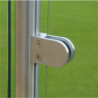 Penjepit Kaca Dek Railing Adjustable Bahan Stainless Steel 304, Penjualan Terlaris, Braket Kaca D Kecil, Penjepit Kaca 8-10mm