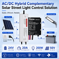 Contrôleur de charge solaire Sukite AUTO MPPT Boost 3260 3.2V 60W 30A pour éclairage public à énergie solaire avec capteur pour projet d'éclairage de rue