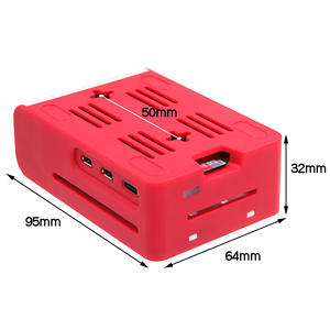 حافظة واقية من المروحة PWM لحامل التوت بي 5 علبة تبريد حمراء وبيضاء بمادة بلاستيكية - Product Image 2