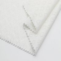Tissu côtelé ajouré 100 % coton naturel de qualité supérieure 21S 210GSM, doux et agréable pour la peau, idéal pour les vêtements de détente et les sous-vêtements
