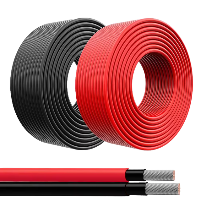 PV Solar Wire DC Cable 2*4mm 2*6mm 2*10mm for Industrial Power Systems XLPE Insulation Material