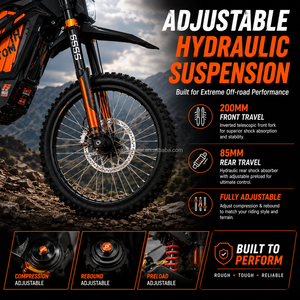 Moto tout-terrain de course hors route 72V 4000W SS-8.0 90km/h Moto électrique Chopper pour adultes - Product Image 4