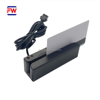 Lector de Licencias de Conducir TTL de Fábrica, Conexión RS232 RS485 GPS, Lector de Tarjetas de Banda Magnética MSR100, Material ABS, Mini 123 Pistas