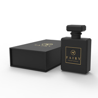 Bouteille de Parfum Noire de Luxe pour Homme, Flacon et Boîte, 20ml 30ml 50ml 100ml, Prix Usine