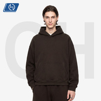 Sweat à capuche en molleton 345 GSM coupe ample et oversize, épais, pour homme, style streetwear américain, fabrication en marque blanche