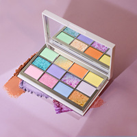 Wholesale Daily Party Professional Verwenden Sie langlebige Pigment Matte Shimmer Mix Neutrale warme Töne Lidschatten-Palette mit Spiegel