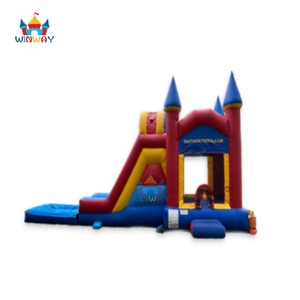 Nouveau design 2025 WINWAYTOYS Château gonflable en PVC pour enfants, idéal pour le jeu ou la location à usage commercial et en station balnéaire, capacité 5-10 passagers - Product Image 3