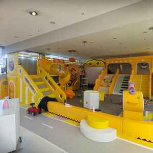 Château jaune personnalisé thème Soft Play Center enfants commercial équipement de terrain de jeu intérieur pour <span class=keywords><strong>parc</strong></span> d'attractions pour enfants - Product Image 2