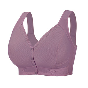 Sujetador cómodo de cobertura completa de encaje transpirable para mujeres con busto grande Ropa interior diaria Sujetador de talla grande - Product Image 5