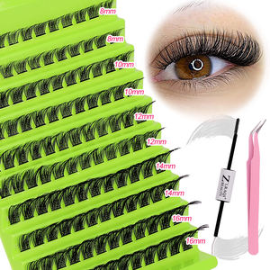 Hochwertige 2-In-1 Bindung und Versiegelung künstlicher Wimpern DIY Volumencluster individuelles Wimpernverlängerungs-Kit 120 Stück Wimpern - Product Image 6