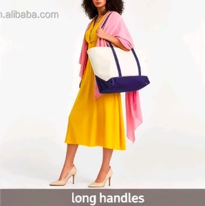 Sacs fourre-tout en toile de coton de grande capacité, épais, en gros, avec logo imprimé intégral, sac fourre-tout en toile écologique avec poche - Product Image 3