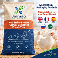 Prémélange composé de minéraux et oligo-éléments à 6 % de qualité alimentaire pour volailles, type croissance, pour poulets de chair et reproducteurs, favorisant l'efficacité nutritionnelle