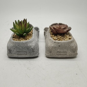 Pot de fleur en céramique mignon en forme de voiture pour plantes d'intérieur pour la maison bureau salon pots de fleurs jardinières - Product Image 6