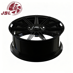 Nuevas Llantas <span class=keywords><strong>JBL</strong></span> de Aleación de Aluminio Forjado Monobloque de 16-24 Pulgadas, Color Negro Brillante, 12 Radios, 5x112/114.3/120 para Audi - Product Image 3