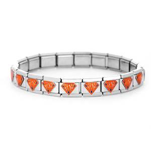 Regalo <span class=keywords><strong>de</strong></span> Aniversario para Mujer, Dijes <span class=keywords><strong>de</strong></span> Moda Chapados en Oro Italiano con Diseño <span class=keywords><strong>de</strong></span> Avión Azul, Luna, Estrella y Corazón, Compatibles con Pulseras <span class=keywords><strong>de</strong></span> 9mm - Product Image 4