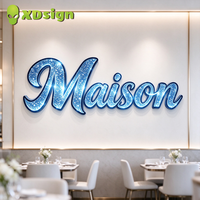 Enseigne au néon personnalisée XDsign avec diamants scintillants, enseigne extérieure 3D, enseigne lumineuse au néon, décoration de magasin, enseignes pour la décoration d'événements commerciaux