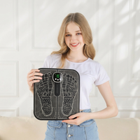 Tapis de massage électrique EMS pour les pieds avec fonction musicale, rechargeable par USB, pour réflexologie à domicile