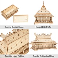 Rompecabezas 3D de Madera Personalizado, Modelo de Arquitectura de Torre Antigua, Regalo para Coleccionistas de Historia