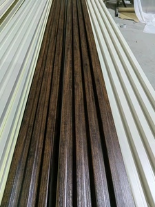 Panel de Pared WPC con Aspecto de <span class=keywords><strong>Madera</strong></span> Moderna, Revestimiento Ecológico Acanalado para Interiores, Decoración del Hogar y Apartamentos - Product Image 4