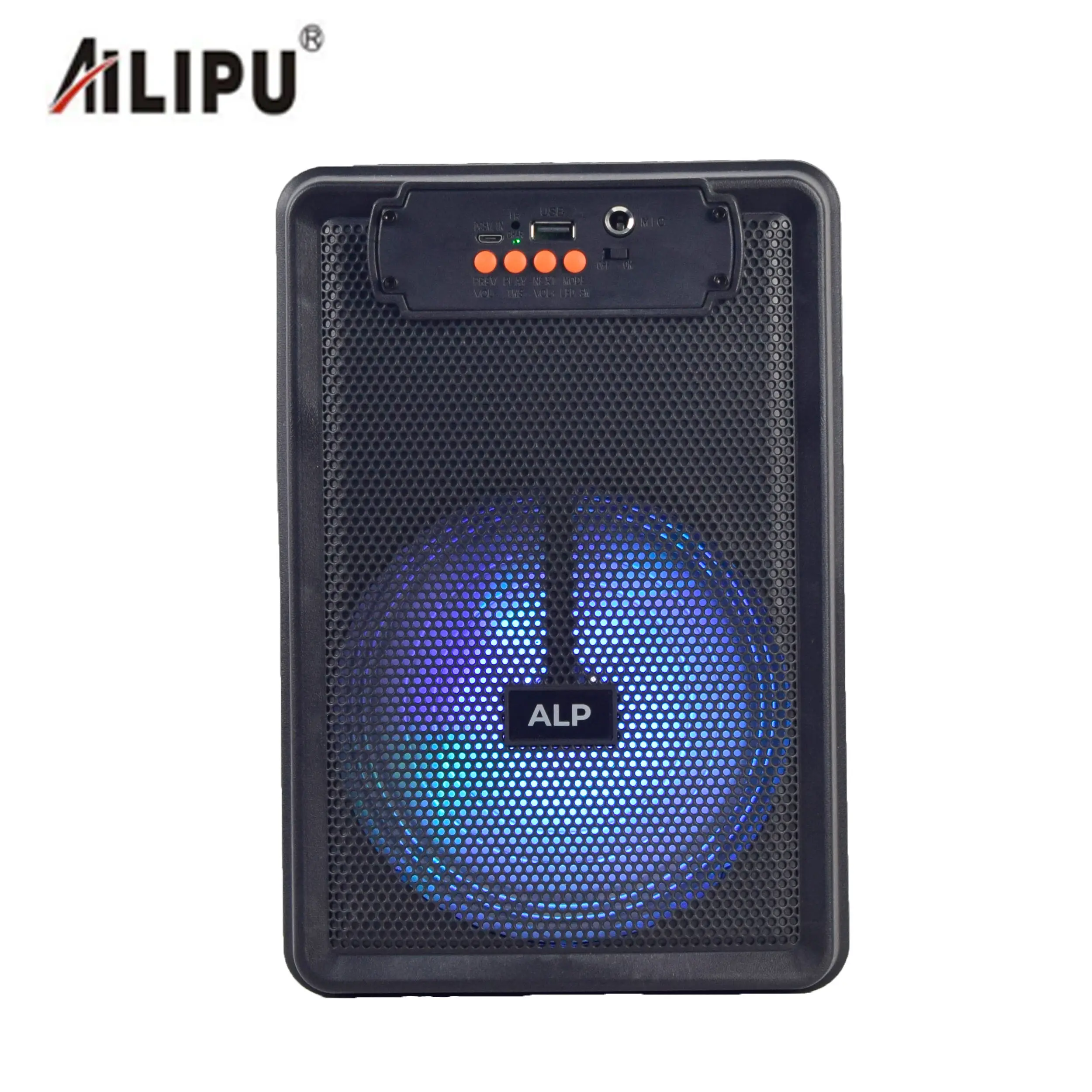 RTS BT mini 6.5 inch portable karaoke bass mini portable trolley speaker with lcd screen