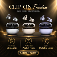 Écouteurs intra-auriculaires L2 pour casque sans fil à oreille ouverte 5.3 avec indicateur LED, commande tactile, faible bruit pour la course et le cyclisme