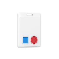 Étiquette portable programmable par le fabricant, compatible MQTT, NFC, RFID, BLE, avec double bouton, étanche IP66 et autonomie de 3 ans pour lanière