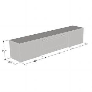 Meuble mural de rangement en bois laqué brillant Kejia <span class=keywords><strong>pour</strong></span> téléviseur LCD avec <span class=keywords><strong>cheminée</strong></span> électrique intégrée - Product Image 6