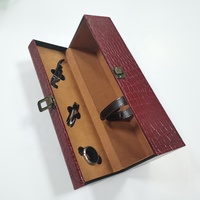 Botella personalizada de cuero Premium para licor de Alcohol, Whisky, vino tinto, champán, embalaje de lujo, caja de Whisky