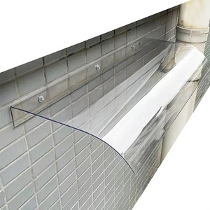Tettoia in <span class=keywords><strong>Policarbonato</strong></span> <span class=keywords><strong>Trasparente</strong></span> Moderna e Resistente, Leggera e Impermeabile, con Staffe Invisibili, Lastre Ondulate YUEYOU - Product Image 1