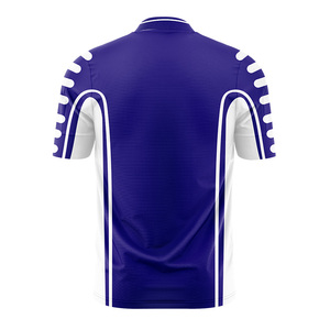 HEALY Fabricant de t-shirts en polyester Dry Fit à sublimation, t-shirts de football personnalisés à col en V pour hommes - Product Image 2