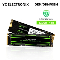 قرص صلب داخلي YC ELECTRONIX OEM عالي السرعة PCIe 4.0 4x4 للكمبيوتر المكتبي والمحمول، 2280 بسعة 4 تيرابايت و128 جيجابايت و2 تيرابايت، NVMe M.2 بسعات 256 جيجابايت و512 جيجابايت و1 تيرابايت