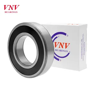 VNV Customize Precision Bearings Manufacture Steel 6000rs Sealed Deep Groove Ball Bearing Rubber Coated Bearing Deep Groove Ball