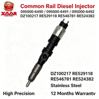 Inyector Common Rail 095000-6490 095000-6491 095000-6492 DZ100217 RE529118 RE546781 RE524382 para Motor Diésel