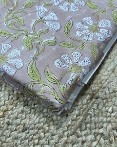 Tela de Algodón Artesanal con Estampado a Mano, Diseños Naturales Indios, Vestidos Ligeros para Niños, 110 GSM, Decoración para Cortinas y Bolsos - Product Image 5