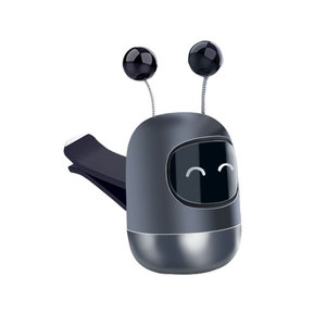 Désodorisant de voiture robot en ABS à fixation sur grille d'aération, parfum léger longue durée, élimination des odeurs, baume solide parfumé en forme de dessin animé pour voiture - Product Image 1