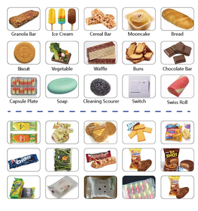 Ice Pop bánh quy bánh <span class=keywords><strong>pizza</strong></span> Cookie bánh ngang flowpack tự động wrapring máy đóng gói gối loại dòng chảy máy đóng gói - Product Image 2