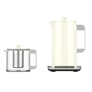 Bouilloire <span class=keywords><strong>électrique</strong></span> en verre Hotsy 1L <span class=keywords><strong>Mini</strong></span>, <span class=keywords><strong>théière</strong></span> 1,7 litre, chauffe-eau rapide, vente en gros, double paroi isolée avec infuseur à thé - Product Image 3