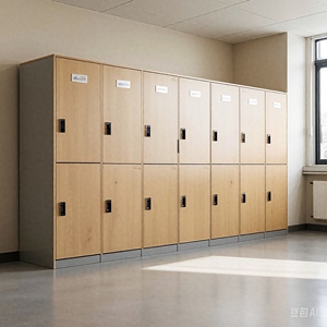 ตู้ล็อกเกอร์กลางแจ้งแบบใหม่ กันน้ำ เป็นมิตรกับสิ่งแวดล้อม ทนไฟ รูปทรงตัว Z หนา 12 มม. ทันสมัย สำหรับโรงยิม โรงพยาบาล อพาร์ทเมนท์ 2 บาน - Product Image 1