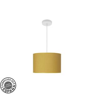 Lampadario di design bianco e giallo, tecnologia 1xE27, dimensioni 30x30 cm, ideale per decorare e illuminare gli spazi. - Product Image 1