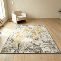 Tapis vintage abstrait imprimé effet vieilli, tapis moderne pour salon, chambre à coucher, décoration intérieure