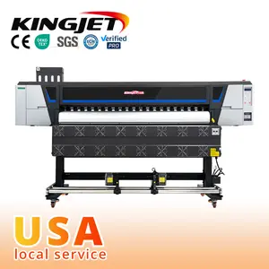 KINGJET best price 1.6m 1.8m 3.2m ecosolvent printer xp600 print head canvas/vinyl sticker/poster printing machine for sale